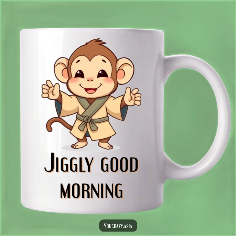 Funny Monkey Jig Mug - Playful Robe Gift for Fun Lovers