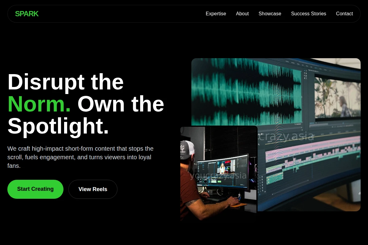 Premium Creative Direction Website Design