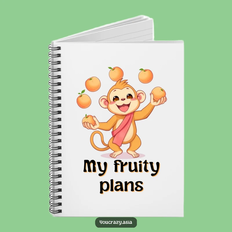 Funny Juggling Monkey Notebook - Jot Down Ideas with This Cheerful Gift